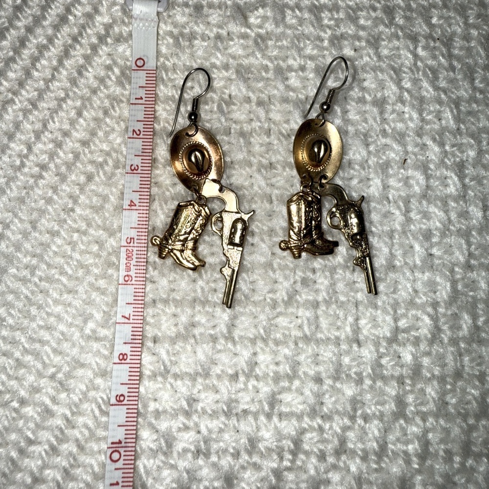 Cowgirl Hat & Boots Earrings